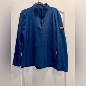 Avalanche men’s quarter zip up fleece pullover sweatshirt size Large